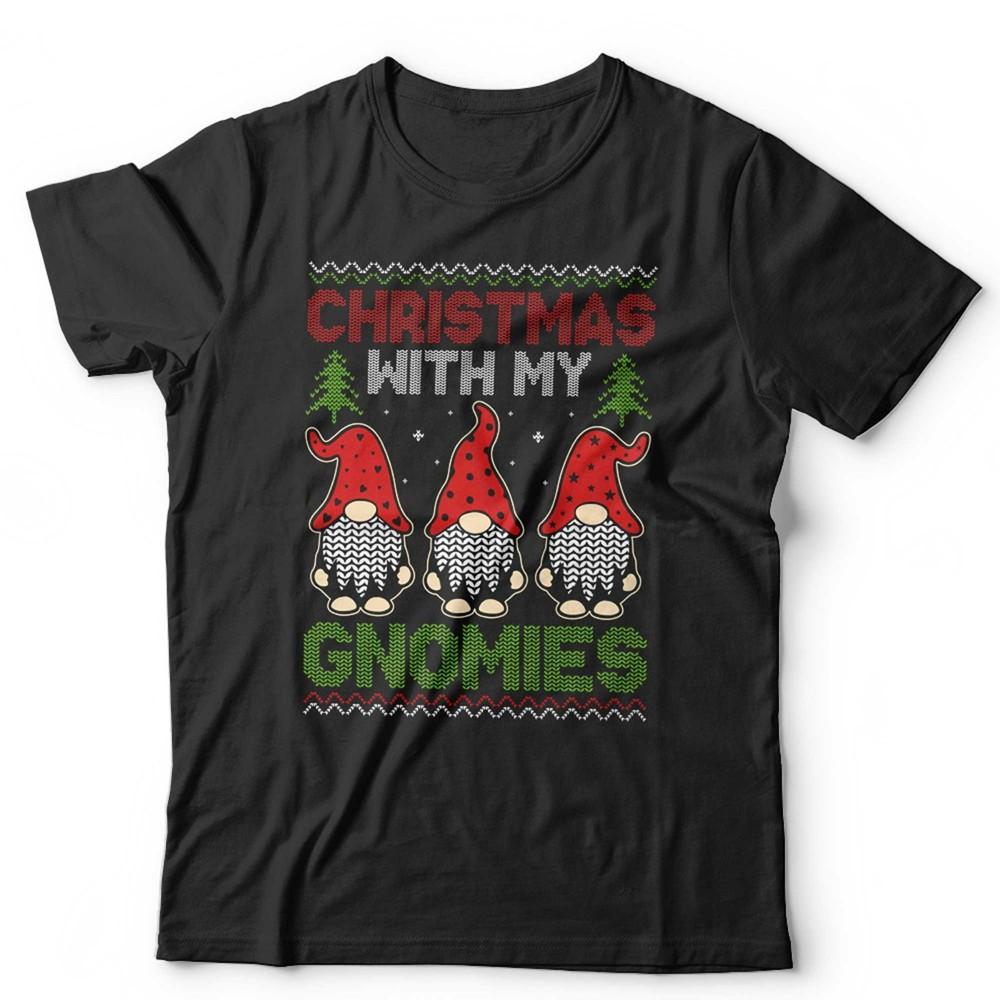 Christmas Gnomes T Shirt Unisex and Kids Gangster Hip Hop Funny Festive Gnomies