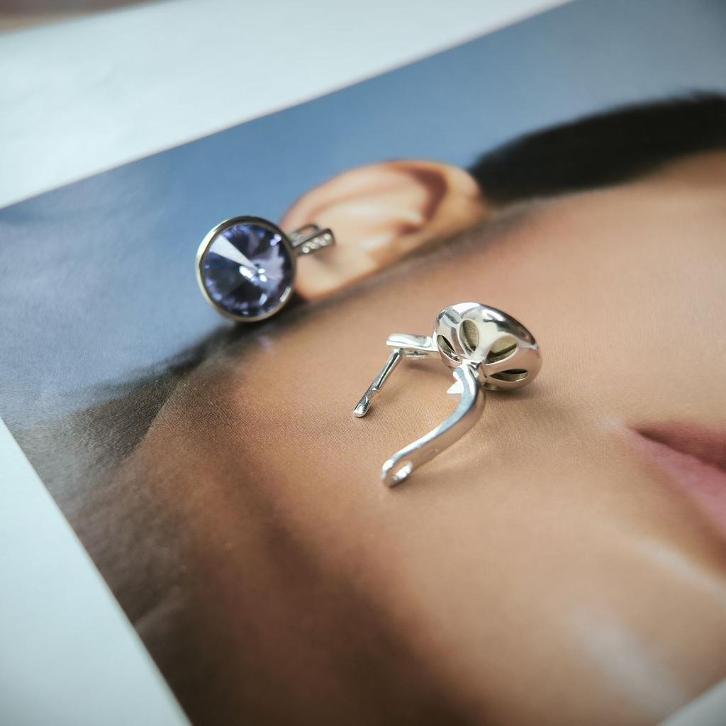 Silver Earrings with Cubic Zirkonia (2177241)