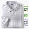 New 100% Pure Cotton Striped Shirt For Men's Long Sleeve Casual Regular Fit Soft Comfortable Business Social Shirts Men Clothing