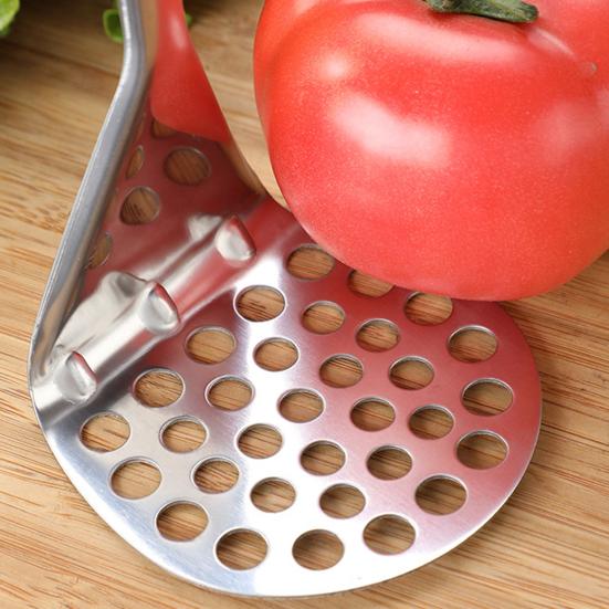 Yousheng Stainless Steel Potato Masher Manual Potato Press with Ergonomic Handle Food Smasher Utensil for Avocado Vegetables Kitchen Tool