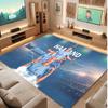 Erling Haaland Custom Crystal Velvet Rug, Personalized Name Text Print, Football Logo Soft Non‑Slip Floor Mat Home Decor Gift