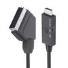 Scart To HDMI-compatible Converter HD 1080P Audio Video Adapter with USB Cable For HDTV Sky Box DVD TV Signal Upscale Converter