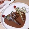 Girls Flower Female Hair Accessories Korean Style Hair Clip Geometric Hair Claw Metal Catch Clip