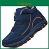 Suede Men Waterproof Boots Winter Warm Snow Women Boots Men Work Casual Shoes High Top Hightop Nonslip Ankle Boots