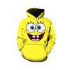 SpongeBob SquarePants Series 3D Digital Printed Men's Women's Loose Fitting Pullover Hoodies Fashionable Cute Cartoon Long Sleeved Hoodies