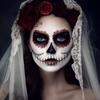 Duży Zestaw Farb do Malowania Twarzy i Ciała Czarno-Biały do Sztuki, Teatru lub na Halloween