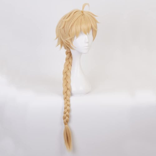 Genshin Impact Traveler Sky Wig Cosplay Accessories with Mesh Net Heat-Resistant Wig for Photography, Events, Halloween, and More