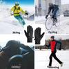 Winter Klapp-Zwei-Finger-Handschuhe Herren Damen Warme Touchscreen-Handschuhe Outdoor Winddicht Wasserdicht Radfahren Skifahren Angeln Handschuhe