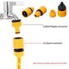 Garden Hose Quick Connector 1/2 3/4 3/8 1 Inch Pipe Tap Coupler Stop Water Connector 18/16mm Repair Joint Irrigation Pipe System