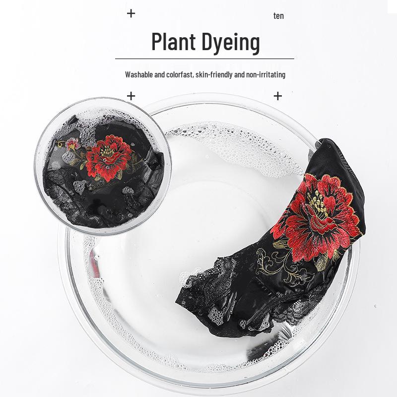 Spitze Slips mit hohem Bund und Hüfthebung mit gesticktem Baumwollzwickel