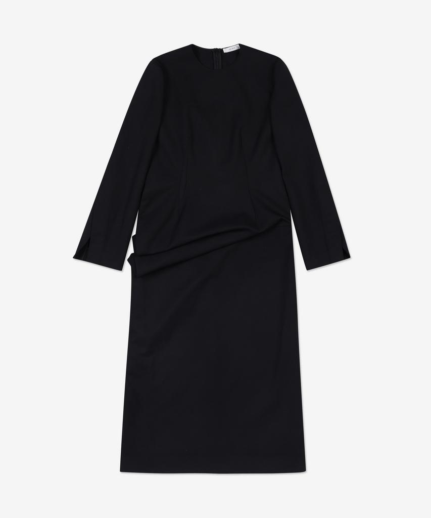 The Row Lucien Asymmetrical Dress - Black / 6802W2312Blk