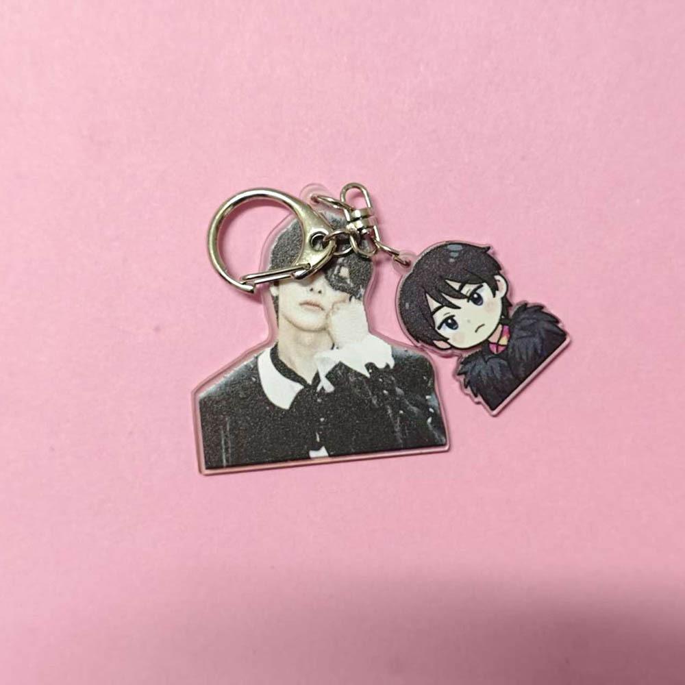 1 unidade de Chaveiro SKZ para Fãs de K-POP - Design de Grupo Musical com Iniciais SKZ Acessório Colecionável, Pingente de Bolsa 2D Plano com Tema K-POP