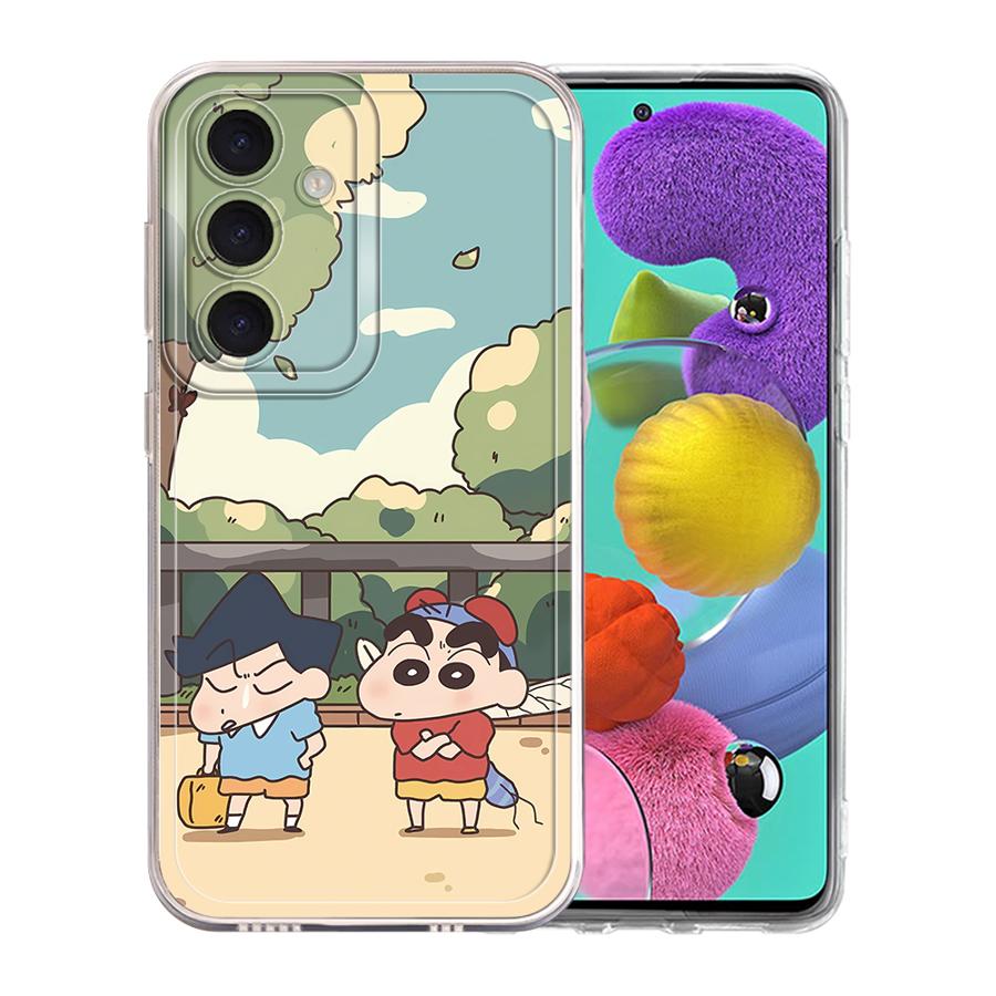 Cartoon Crayon Shinchan phone Case for Galaxy A31 A50 A50s A51 4G A71 4G A21s A12 A52s 5G A22 A32 A52 A72 4G 5G
