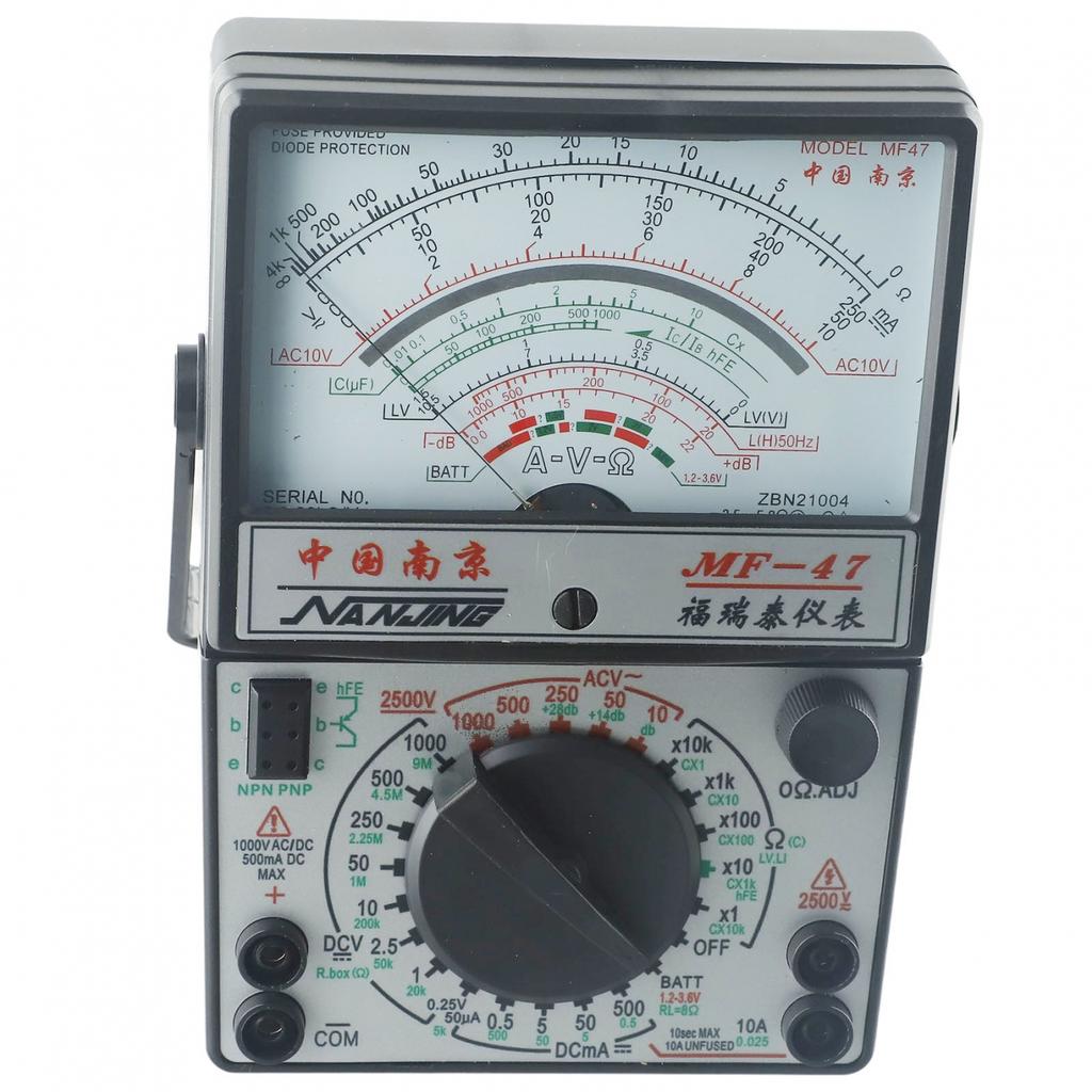 18.7*11.8*4.7cm Battery Tester MF-47 Multimeter Voltmeter Analog