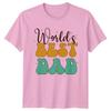 Worlds Best Dad Unisexs TShirt Retro Fatherhood Fathers Day Gift For Him