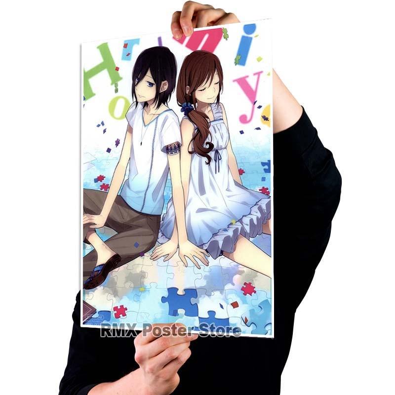 White Coated Paper Japanese Anime Horimiya Posters High Quality Print Poster Home Decor DIY Living Room Bar Decoration Painting