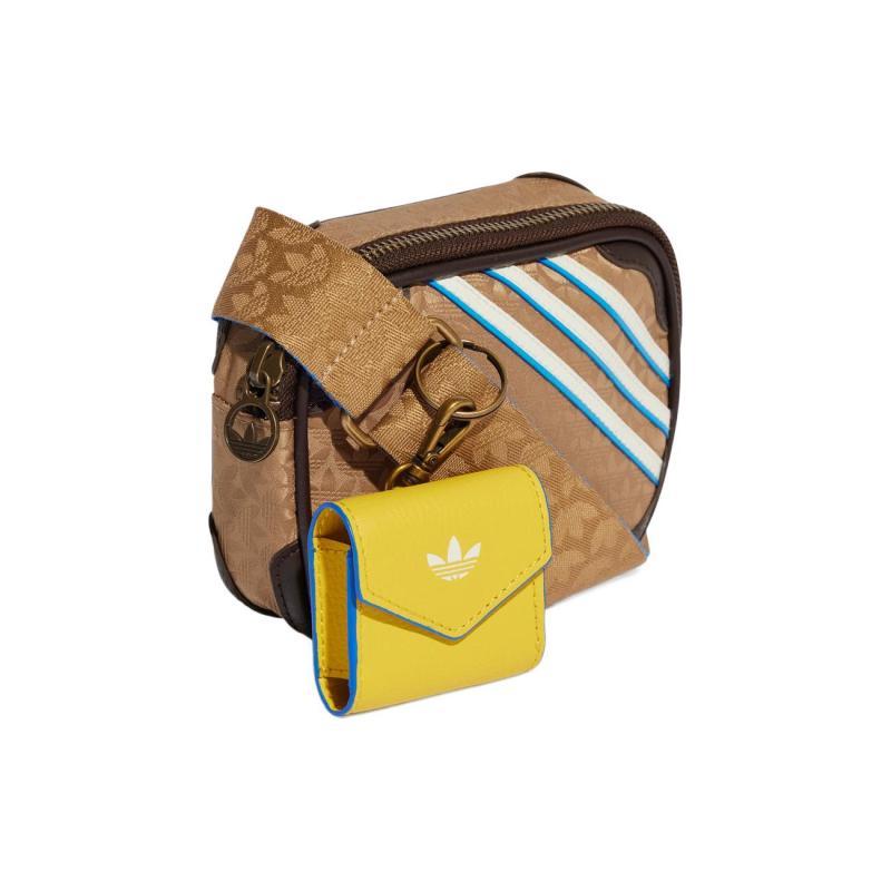 Adidas Originals Polyester Sports Bag Shoulder Bag Crossbody Bag Regular Unisex Brown Adidas H49621