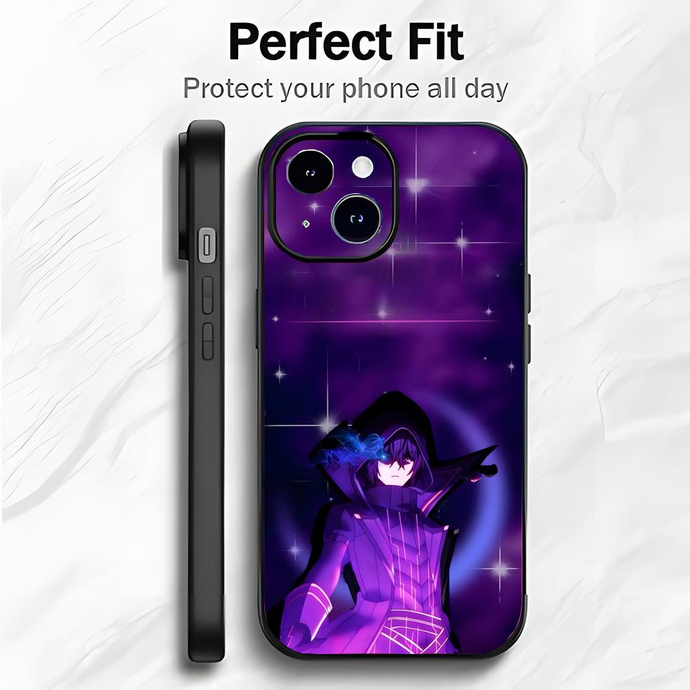 Isekai Fantasy Anime T-The Eminence In Shadow Phone Case Black Soft Packaging Lightweight For iPhone17 16 15 ProMax Phone Case