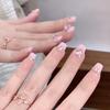 Wearing Nail Adorable Pink Heart Art Sticker Explosive Cute Trend Fashionable