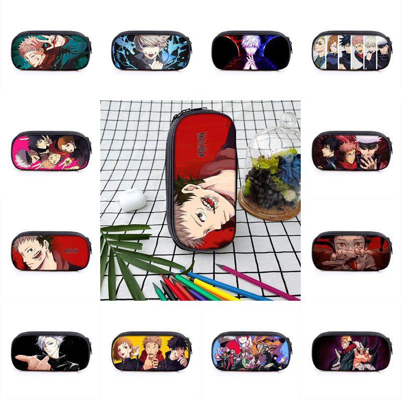 Jujutsu Kaisen Pencil Box With Large Capacity For Students And Makeup Essentials