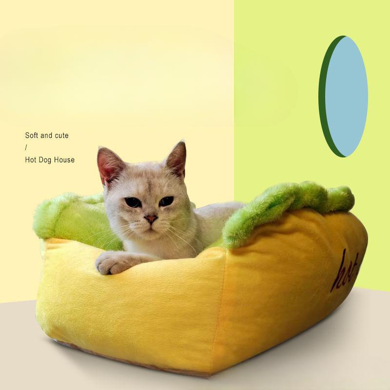 Fashionable Hot Dog Kennels  Universal Warm and Personalized Pet Kennels  Detachable and Washable Cat and Dog Kennels