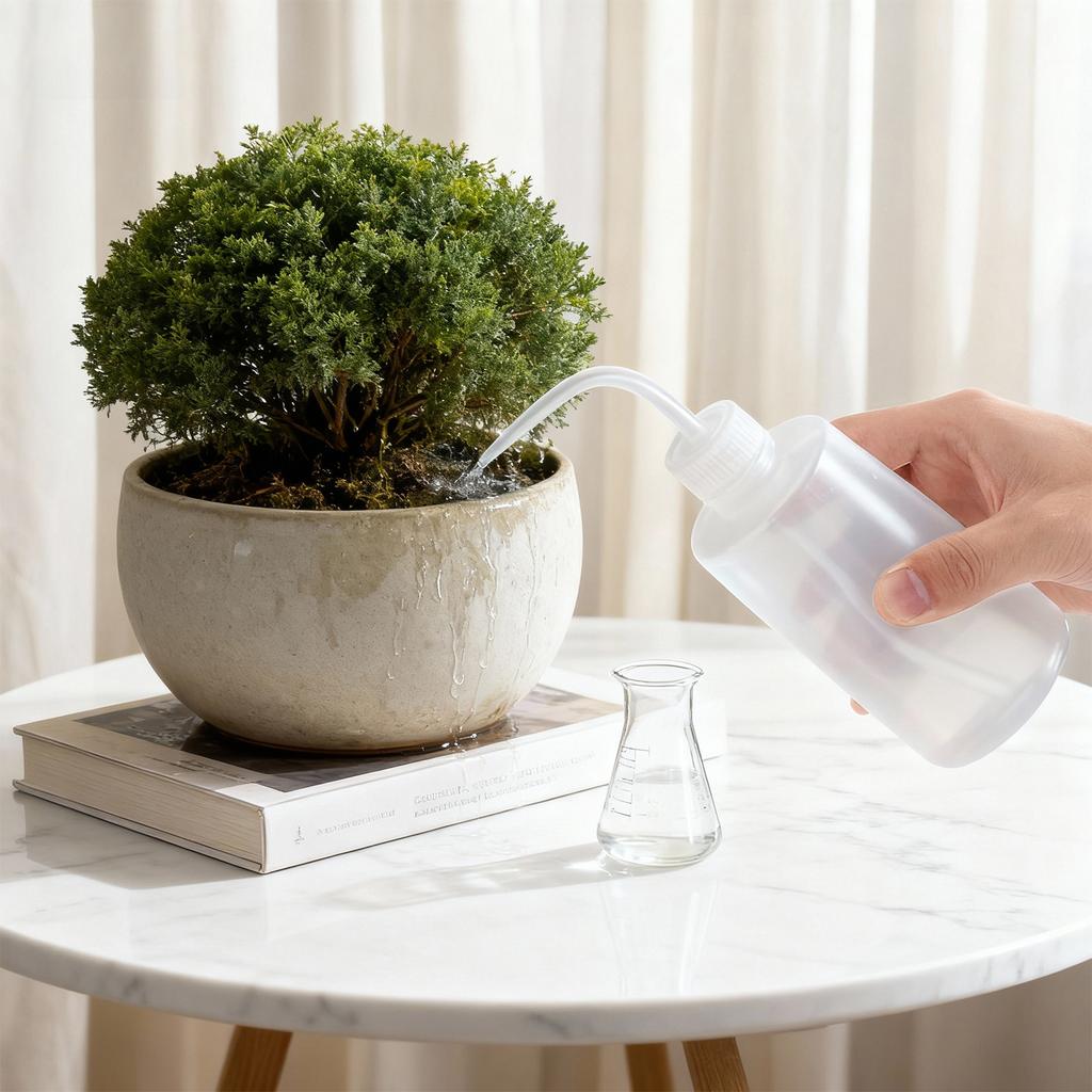 250/500/1000mL Plastic Squeeze Bottle with Scale Labels Watering Tools Watering Can White for Indoor Plants Cleaning Washing