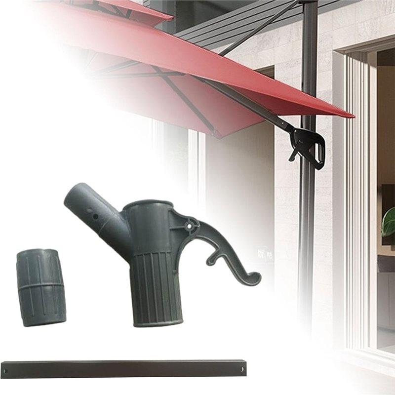 Patio Umbrella Lifting Handle Premium, Outdoor Garden Side Hanging Bracket,Solid Parts And Attachment Holder