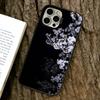 Flower branch Phone Case For iPhone 17,16,15,14,13,12,11 Plus,Pro Max,XS,Colorful Silver Phone case Funda Cover
