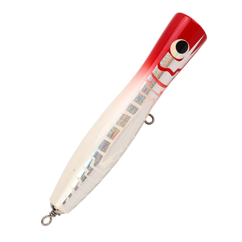 Popper Fishing Lure Attractive Colors Reflective Basswood 7.1in 3oz Large Popper Fishing Lure for Bass Tuna GT