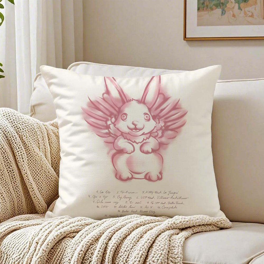 KKenia Os PinkAura singer Cushion Cover Linen Minimalist Soft  for Sofa Bed Home Room Decor