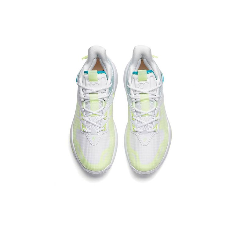 Anta Jump 2.0 Hayward GH High-Top Basketball Shoes Men Sneakers White Yellow Blue 112231606-1