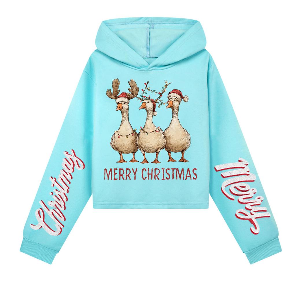 Kids Casual Fashion American Flag Printed Long Sleeve Hooded Sweatshirt
