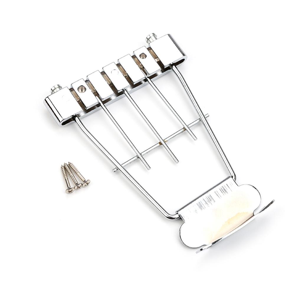 Metal Hollow Guitar Bridge Tailpiece 6 String Bass Guitar Trapeze Tailpiece Replacement Electric Guitar Accessories