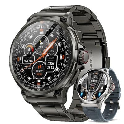 2024 Nuovo orologio intelligente da uomo con GPS Tracking di qualità militare da 1,85" Ultra HD Bluetooth Call 710 mah Orologio intelligente per la pressione sanguigna e l'ossigeno nel sangue