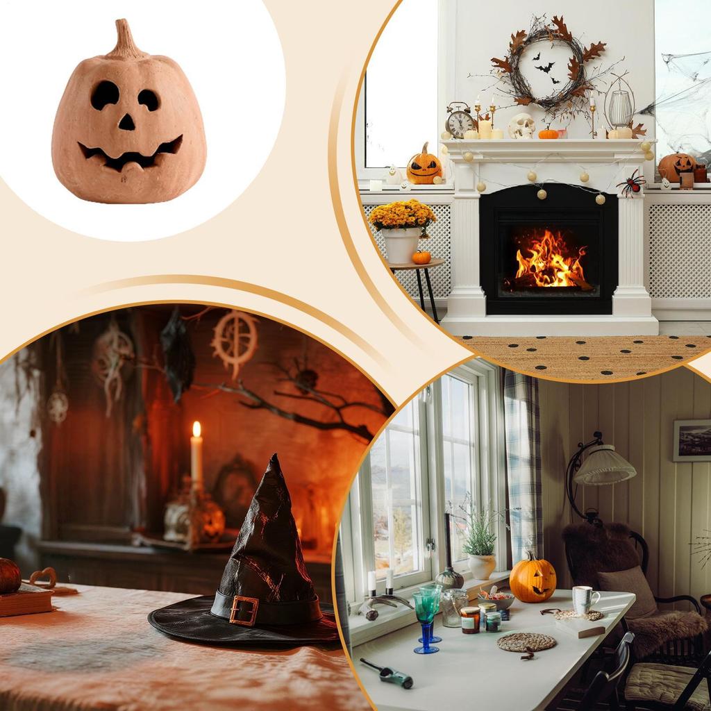 Halloween LED Pumpkin Lantern LED Lamps Light Up Pumpkin Decorations Cute Halloween Fall Farmhouse Table Holiday Decor