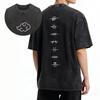 Akatsuki Clan Naruto Anime Vintage Gewaschenes Übergroßes Baumwoll Streetwear T‑Shirt
