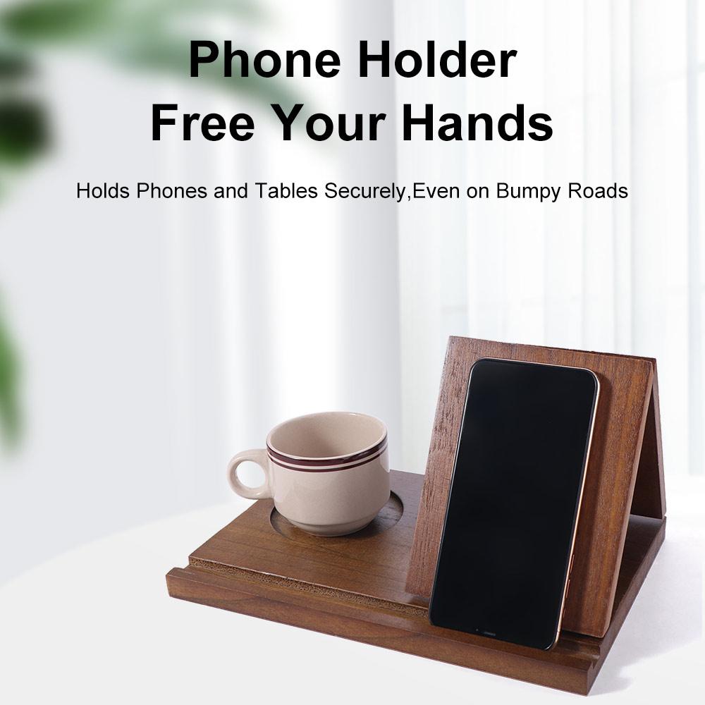 Handgefertigter Dreieckiger Buchständer Abnehmbarer Desktop-Buchstützen-Organizer Buchstütze Halter Schriftsteller