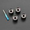 4Pcs Guitar Knobs Volume Tone Control Guitar Knobs Top Hat Knobs 6mm Shaft Hole