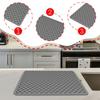Dish Mat Pad Drawer Liner Protect Surface Non Slip Draining Pet Litter Catcher Multipurpose