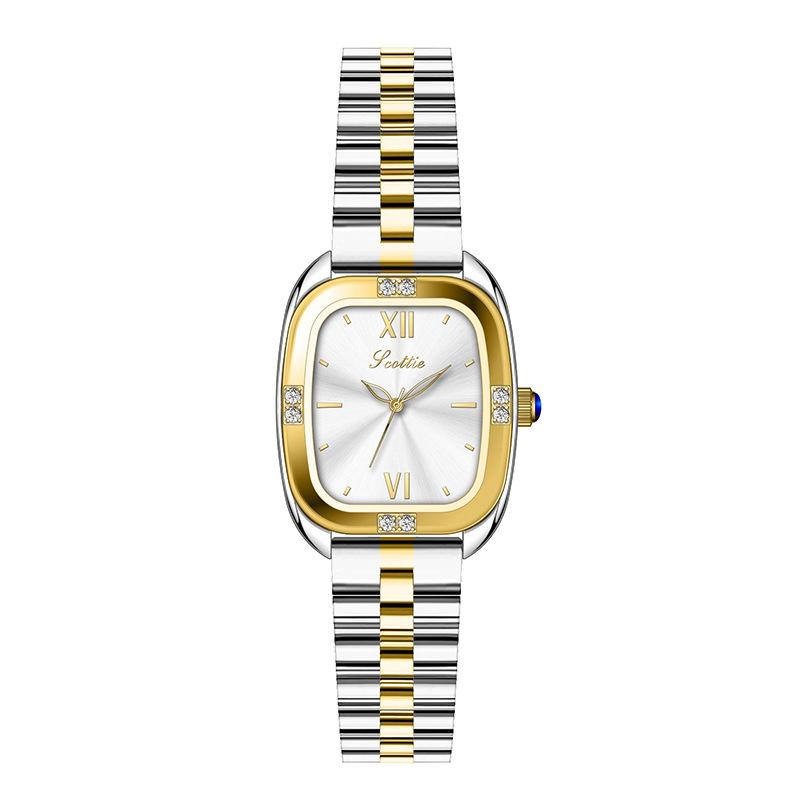 Watch Ladies Summer Women S Watch Steel Belt Square Watch 9726