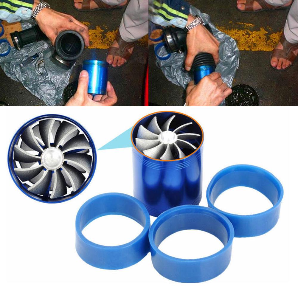 Buy Air Intake Turbonator Dual Fan Turbine Gas Fuel Saver Turbo