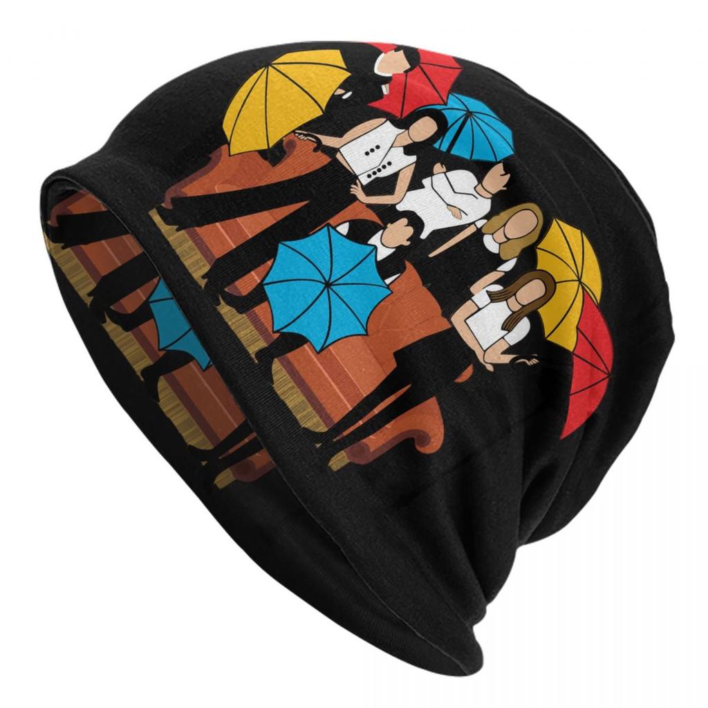 Custom Friends TV Show Skullies Beanies Caps Fashion Winter Warm Women Unisex Knit Hats Unisex Adult Bonnet Hats