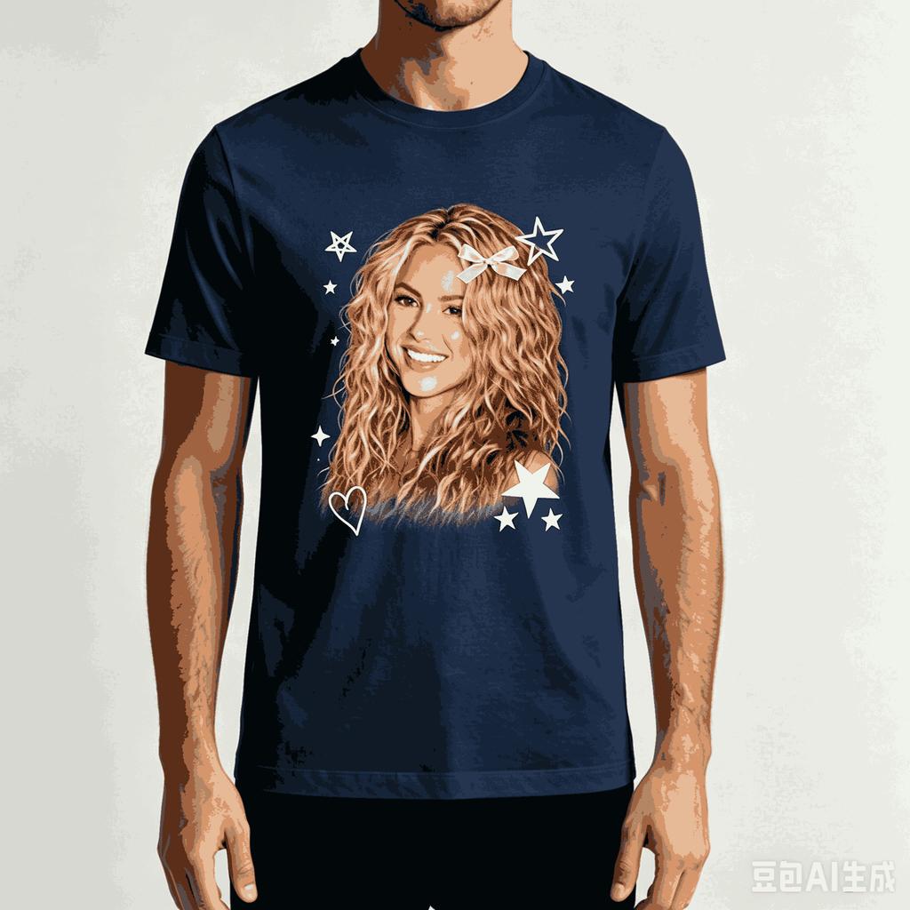 Shakira Per Regalo Fan T-shirt Unisex Unisex Harajuku Oversize Unisex Manica Corta Streetwear Alta Qualità Coppie Comoda Morbida
