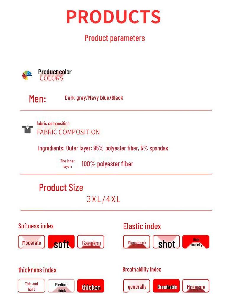 Mengguyang Męski Zestaw Bielizny Termicznej Golden Fleece