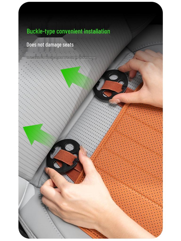 AITO M5-M9 Car Seat Cushion with Leg Rest, Breathable Footrest, and Lumbar Support