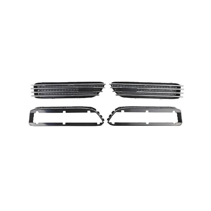 2x Car Silver Black Side Grill Fender Vent Grille 51137895913 51137895914 51132694607 51132694608 FOR BMW E46 For M3 2001-2006