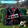 Custom Name Blanket Houston-Texans Artwork Blanket Bedding Blanket for Travel, Camping, Living Rooms, Offices, Sofas, Fan Christmas gift