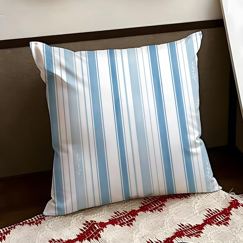 Classic Striped Cushion Cover Reversible Soft Durable Pillow Cover Home  Car MultiScene Use for Daily Comfort