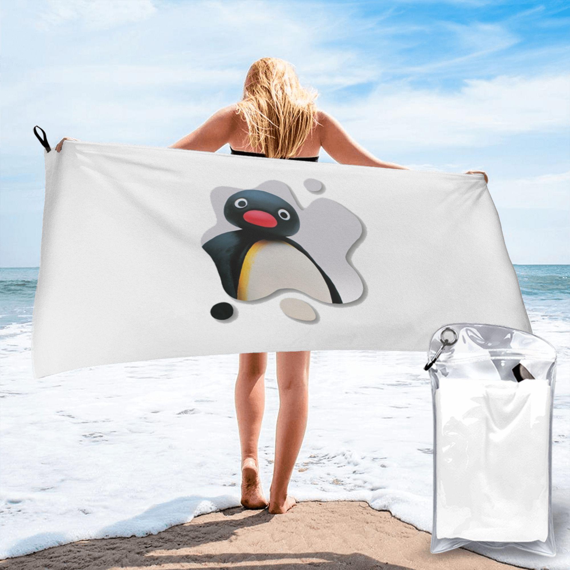 Jmg Household Supplies Pingu Pinga Penguin Tv Beach Towel Soft Microfiber Quick Dry Absorbent Quick Towels For Yoga