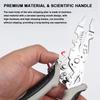 Wire Stripper Professional Wire Stripping Tool Electric Cable Cutter Electrician Crimping Pliers with Metal Locking Buckle